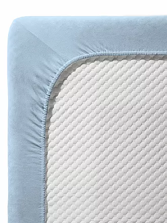 FLEURESSE | Satin Spannleintuch Royal Uni 90x200cm Hellblau | 